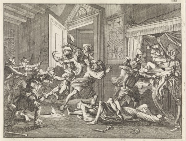 Murder of the Knights Templar at Zierikzee, 1312, 1700. Private Collection.