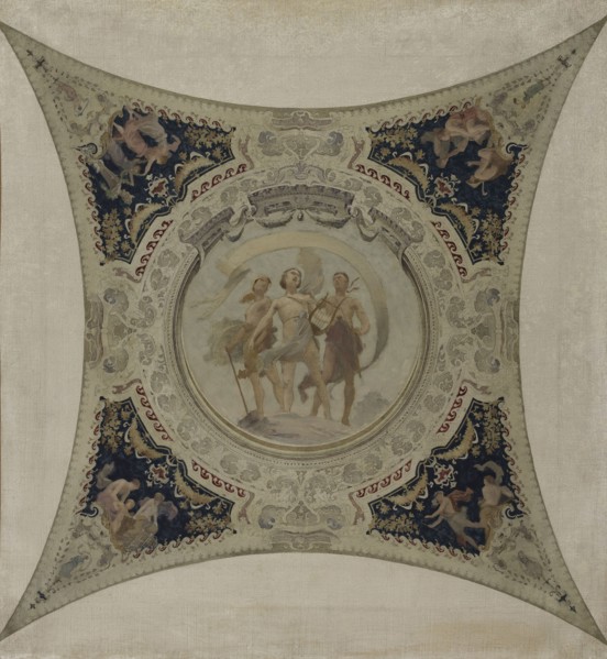 Esquisse pour la galerie Lobau de l'Hôtel de Ville de Paris : Apollon, 1890.