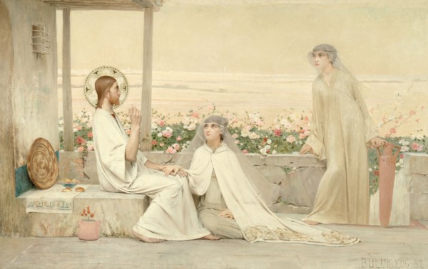 Le Christ chez Marthe et Marie, 1882. Christ at the home of Martha and Mary.