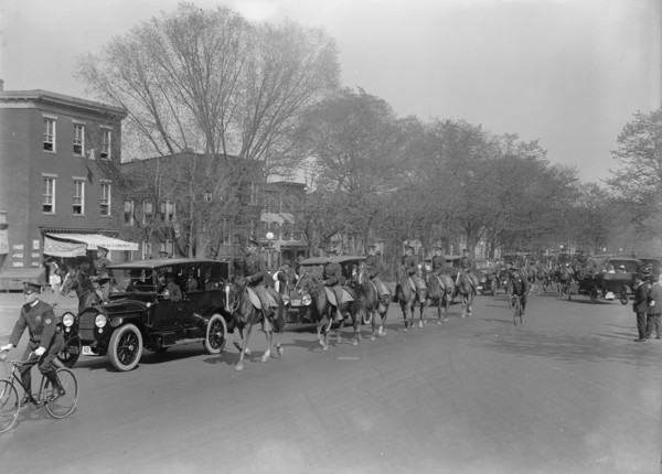 British Commission To U.S. - En Route To Residence of Breckinridge Long, 1917.
