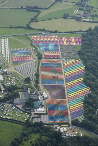 Glastonbury Festival 2019, 11 days after it had ended, Pilton, Somerset, 2019.