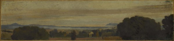 Paysage d'Italie, bord de mer, between 1859 and 1864. Italian landscape, coast.