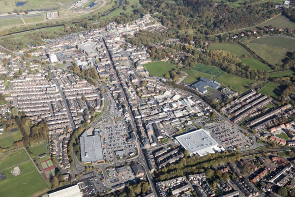 The town centre and Heritage Action Zone, Bishop Auckland, County Durham, 2018.