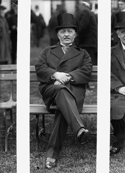 Allied Commission To U.S. Seated On Lawn: Viviani, 1917. Creator: Harris & Ewing.