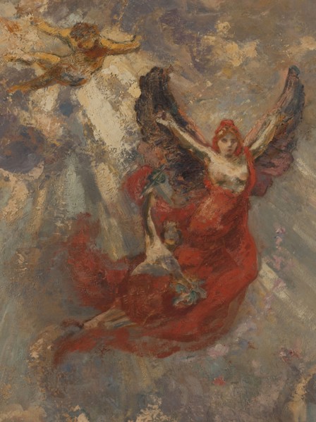 Esquisse pour la galerie Sud du Petit Palais : Apothéose (plafond central), 1913.