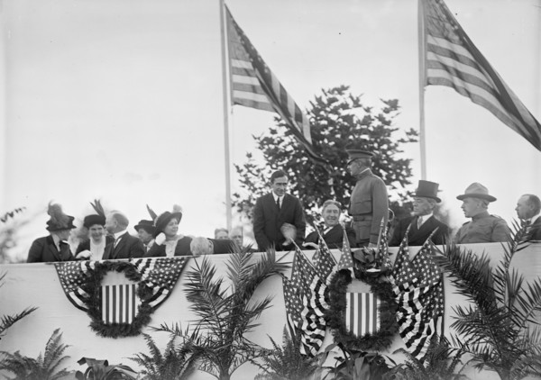 Cavalry Review By President Wilson, Washington, DC, 1913. Creator: Harris & Ewing.