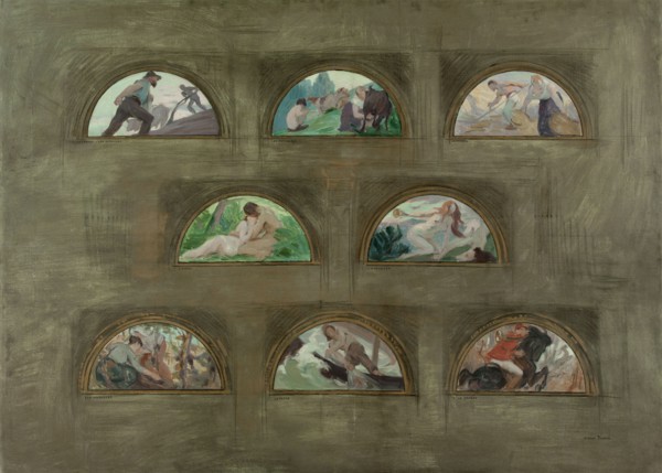 Sketch for the Hôtel de Ville in Paris, c.1892-1893. Creator: Victor Emile Prouve.