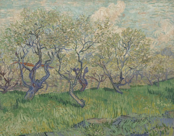 Orchard in Blossom, 1889. Found in the collection of the Van Gogh Museum, Amsterdam.