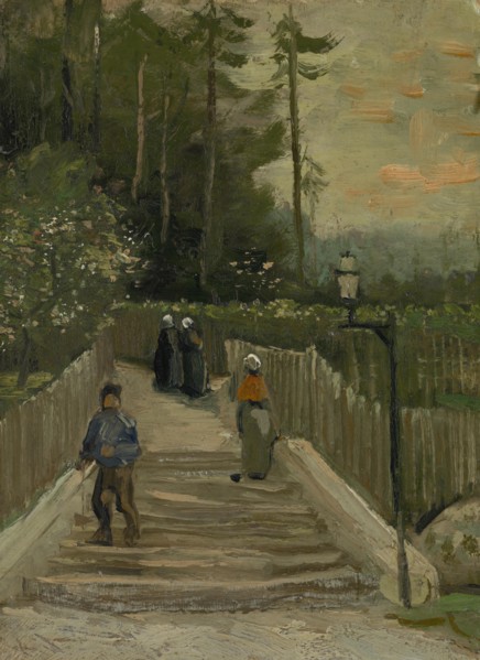 Path in Montmartre, 1886. Found in the collection of the Van Gogh Museum, Amsterdam.