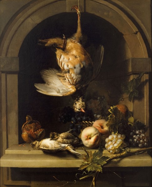 Perdrix rouge dans une niche, between 1680 and 1685. Creator: Nicolas de Largilliere.