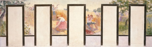 Esquisse pour la Mairie de Bagnolet : Travaux des champs, 1893. Creator: Victor Marec.