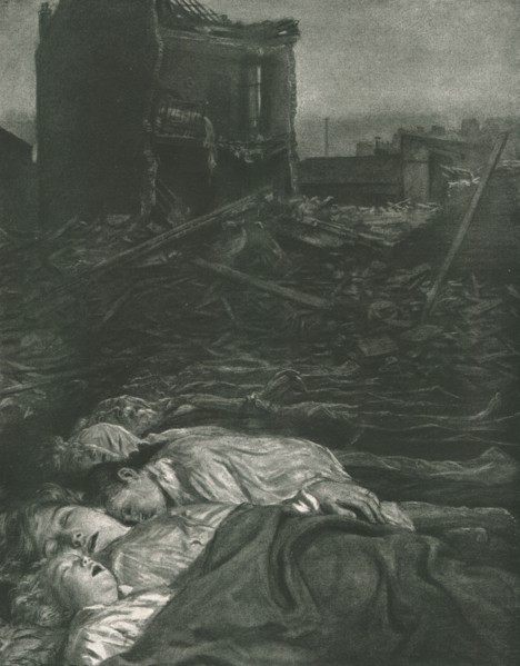 ''Leurs "Heros de L'Air" ont attaque la "Fortresse Paris" .', 1916. Creator: J Simont.