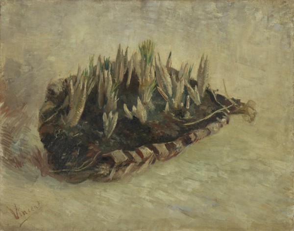 Basket of Crocus Bulbs, 1887. Found in the collection of the Van Gogh Museum, Amsterdam.