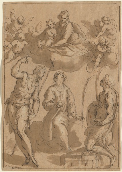 Madonna and Child in Glory with Saints John the Baptist, Stephen, and Lawrence, 1620/1628.