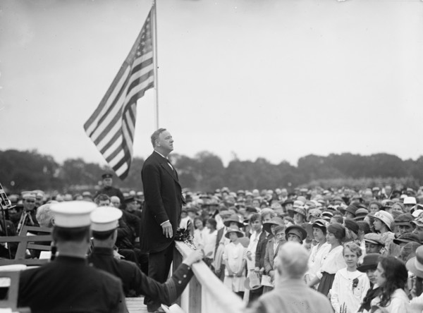 Confederate Reunion - Secretary Daniels Speaking On Registration Day, 1917. Washington, D.C.