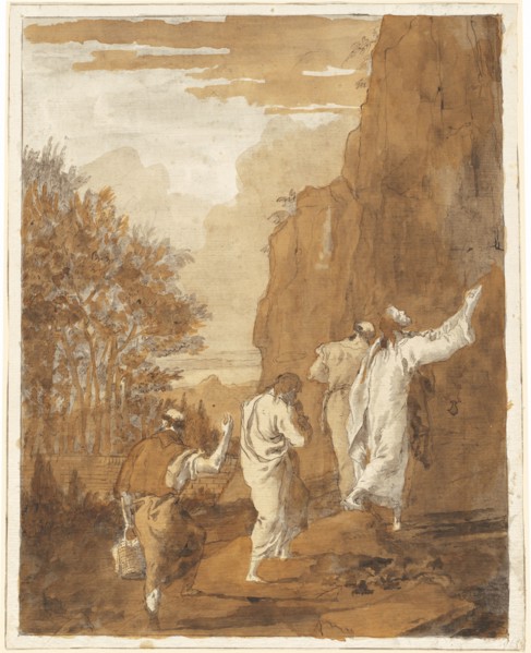 Christ Leading Peter, James, and John to the High Mountain for the Transfiguration, 1785/1795.
