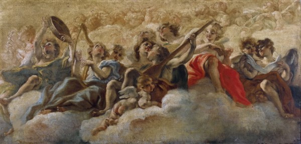 Musician Angels, 1672-1673. Found in the collection of the Musei Vaticani in Viale Vaticano, Rome.