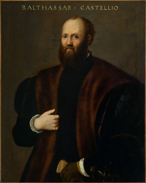 Portrait of Baldassare Castiglione, Between 1540 and 1552. Creator: Campi, Bernardino (1522-1591).