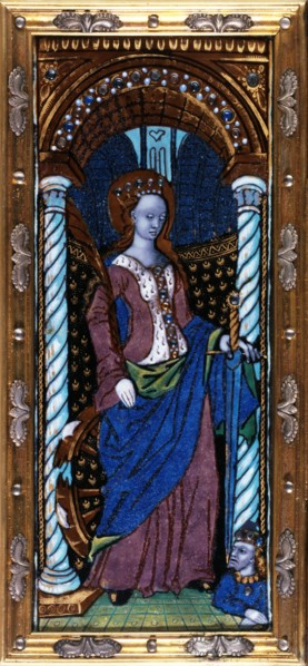The Nativity with St Catherine, c.1500. Creator: Workshop of the Master of the Triptych of Louis XII.