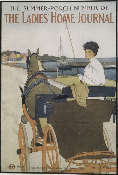 The Summer-Porch Number of The Ladies' Home Journal, August 1908..., c1908. Creator: Edward Penfield.