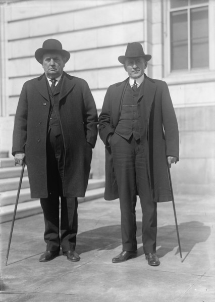 John Hollis Bankhead, Rep. from Alabama, with Son, William B. Bankhead, 1917. Creator: Harris & Ewing.