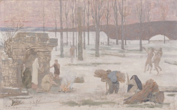 Winter, sketch for the Hôtel de Ville in Paris, between 1889 and 1892. Creator: Pierre Puvis de Chavannes.