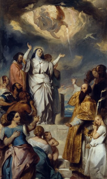 Esquisse pour l'église Notre-Dame-de-Lorette : Apothéose de sainte Geneviève, 1835. Creator: Eugene Deveria.