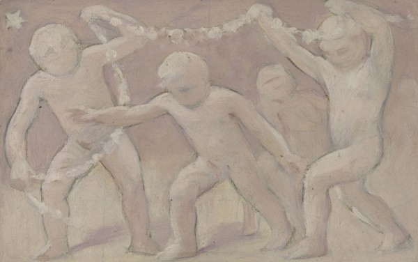 Esquisse pour la salle des fêtes de l'Hôtel de Ville : Fleurs, between 1889 and 1895. Creator: Albert Aublet.
