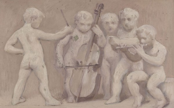 Esquisse pour la salle des fêtes de l'Hôtel de Ville : Musique, between 1889 and 1895. Creator: Albert Aublet.