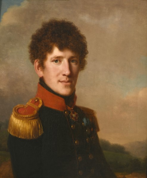 Portrait of Prince Segey Alexandrovich Volkonsky (1786-1838), 1814. Creator: Périn-Salbreux, Lié Louis (1753-1817).