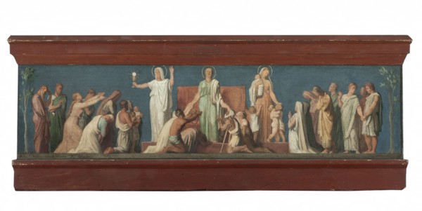 Esquisse pour l'église Saint-Vincent-de-Paul : Les trois Vertus théologales, c.1848. Creator: Hippolyte-Jean Flandrin.
