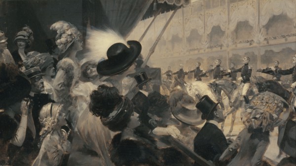 Carrousel au Grand-Palais, en 1910, ou "Une fête militaire de charité : le carrousel du..., 1910. Creator: Rene Lelong.