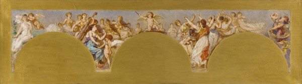 Esquisse pour le salon des Arts de l'Hôtel de Ville : La Musique et la Danse, c.1890. Creator: Pierre-Paul-Leon Glaize.
