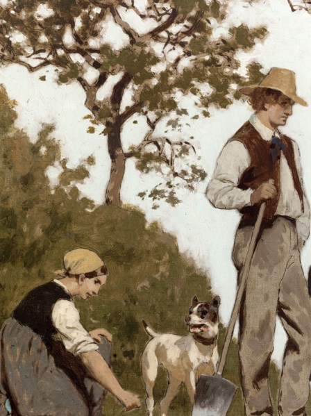 L'horticulture : Esquisse pour l'école de la rue Château-Landon, 10ème arrondissement..., c.1881. Creator: Jules Didier.