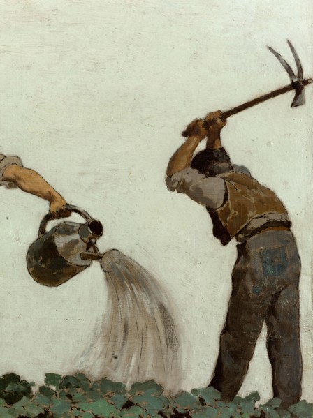 L'horticulture : Esquisse pour l'école de la rue Château-Landon, 10ème arrondissement..., c.1881. Creator: Jules Didier.
