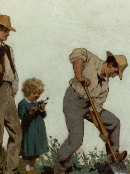 L'horticulture : Esquisse pour l'école de la rue Château-Landon, 10ème arrondissement..., c.1881. Creator: Jules Didier.