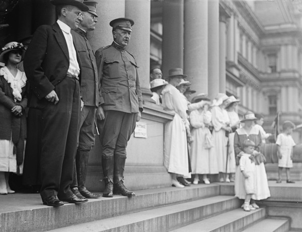 Baker, Newton Diehl, Secretary of War, 1916-1921; Baker, Newton Diehl, Secretary of War..., 1917. Creator: Harris & Ewing.