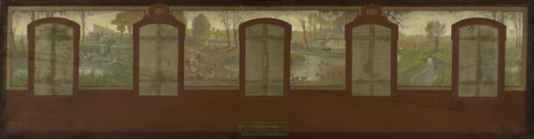 Esquisse pour la mairie de Fresnes : Les bords de la Bièvre. Fresnes. Aux bords de la..., 1905. Creator: Jean Joseph Enders.
