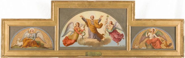Esquisse pour l'église Saint-Joseph : L'Ange de douceur et de chasteté - Apothéose..., 1870. Creator: Jean-Paul-Etienne Balze.