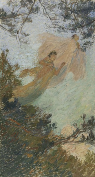 Esquisse pour la bibliothèque de l'Hôtel de Ville de Paris : les Muses (Plafond), c.1899. Creator: Henri Jean Guillaume Martin.