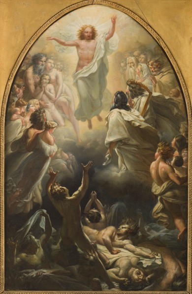 Esquisse pour Notre-Dame-de-La-Croix : La Descente de Jésus-Christ dans les limbes, c.1819. Creator: Pierre Claude François Delorme.