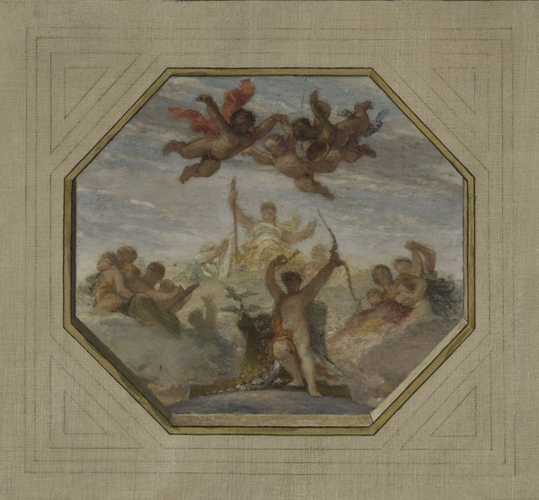 Esquisse pour la salle des mariages de la mairie du 15e arrondissement : Allégorie..., 1884. Creator: Armand Felix Marie Jobbe-Duval.
