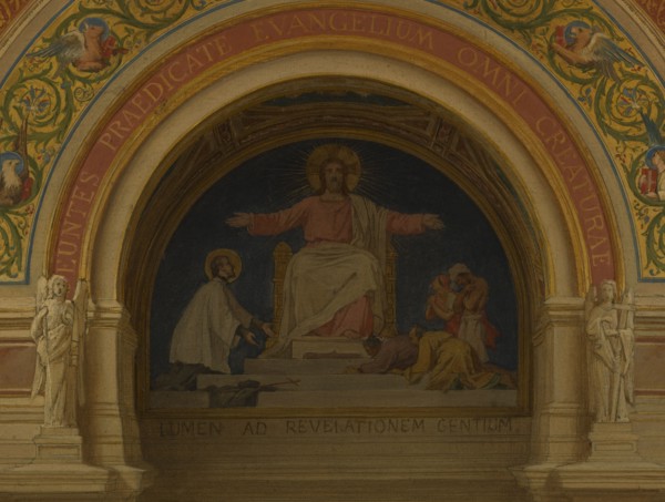 Esquisse pour l'église Saint-François-Xavier : "Le Christ lumière des nations", c.1871 - 1875. Creator: Alexandre-Dominique Denuelle.