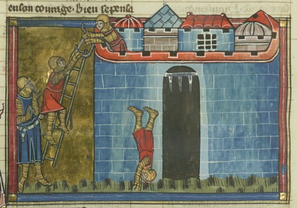 The Siege of Antioch. (From "Li rommans de Godefroy de Buillon et de Salehadin"), 1337. Creator: Maître de Fauvel (active 1314-1340).