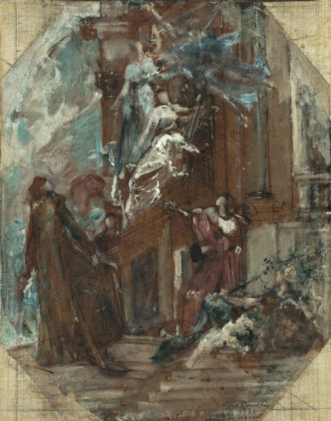 Esquisse pour la salle des Audiences de la Cour de Cassation de Paris : Glorification de..., c.1881. Creator: Paul-Jacques-Aime Baudry.