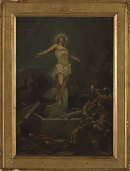 Sketch for the church of Saint-Pierre-Saint-Paul de Montreuil-sous-Bois: the Resurrection, c.1874.  Creator: Paul-Dominique Philippoteaux.