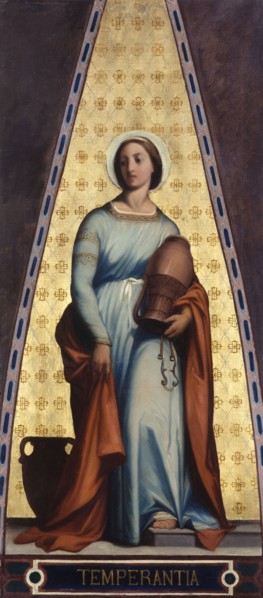 Esquisse pour l'église Saint-Jacques-Saint-Christophe de la Villette : La Tempérance, c.1843. Creators: Jean-François Brémond, L. Jourdain.