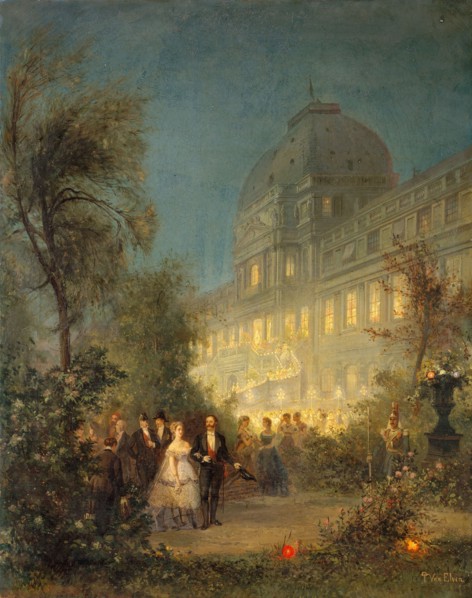 Night fete at Tuileries, June 10, 1867, on the occasion of the visit of foreign sovereigns to the... Creator: Pierre Henri Tetar Van Elven.