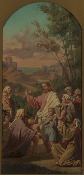 Esquisse pour l'église Saint-Louis-en-l'Ile : Laissez venir à moi les petits enfants., 1862. Creator: Charles Emile Hippolyte Lecomte-Vernet.