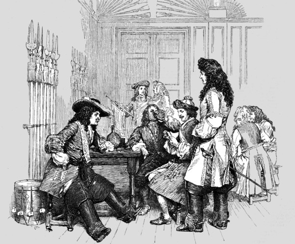 ''Historical Aspects of Hampton Court - The Guard Room in the time of William III', 1890. Creator: Unknown.